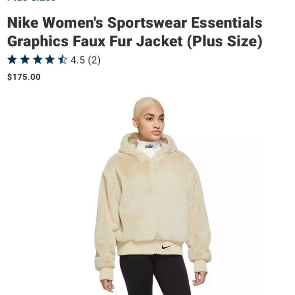 Nike | Jackets & Coats | Nike Sportwear Essentials Graphic Faux
